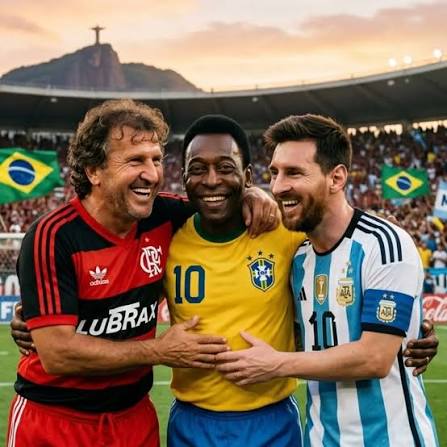 Zico pede fim das comparações entre Pelé e Messi: “Primeiro é o Rei e depois vêm os outros”