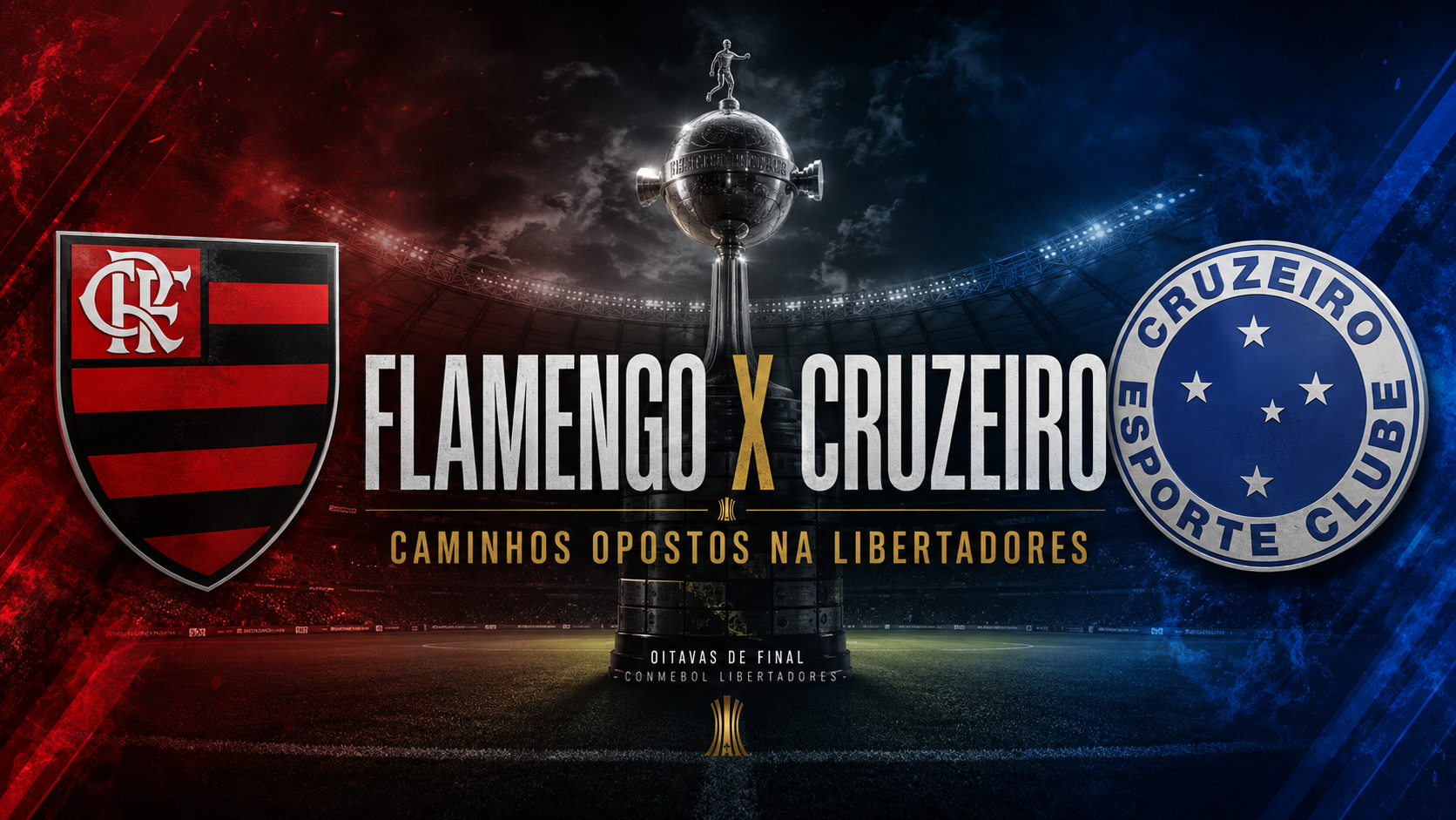 Flamengo x Cruzeiro na Libertadores: caminhos opostos