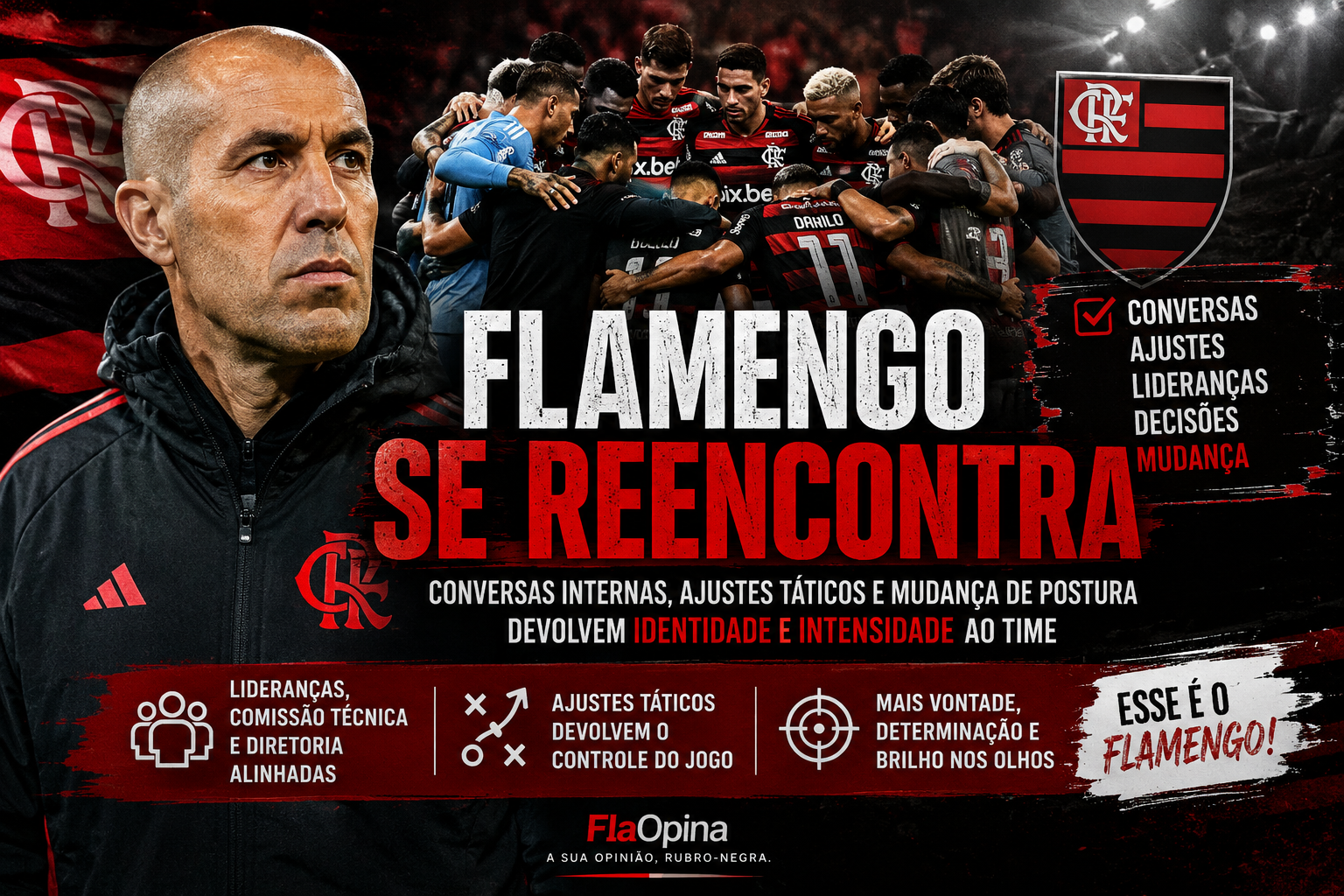 Flamengo se reencontra após conversas e ajustes internos