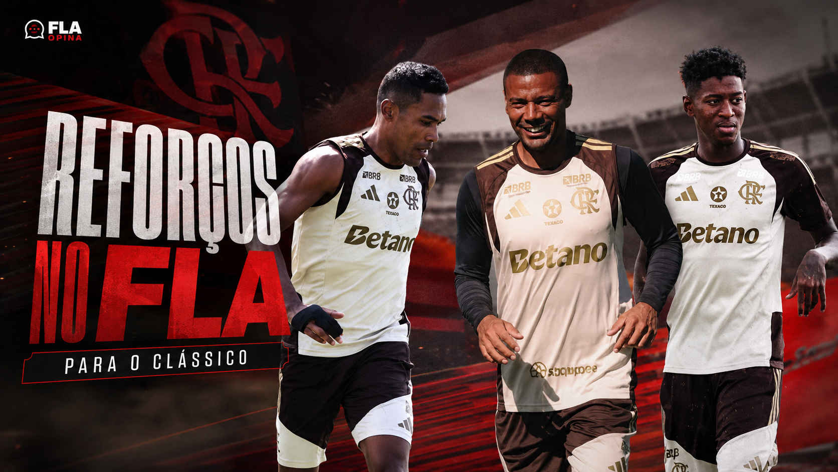Flamengo pode ter reforços no clássico com o Botafogo