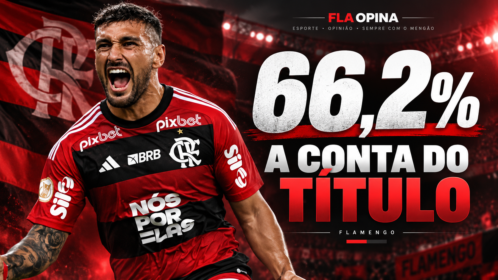 Flamengo tem 66,2%: a conta para chegar ao título