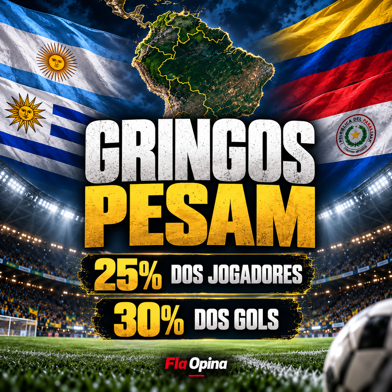 Estrangeiros no Brasileirão já fazem 30% dos gols