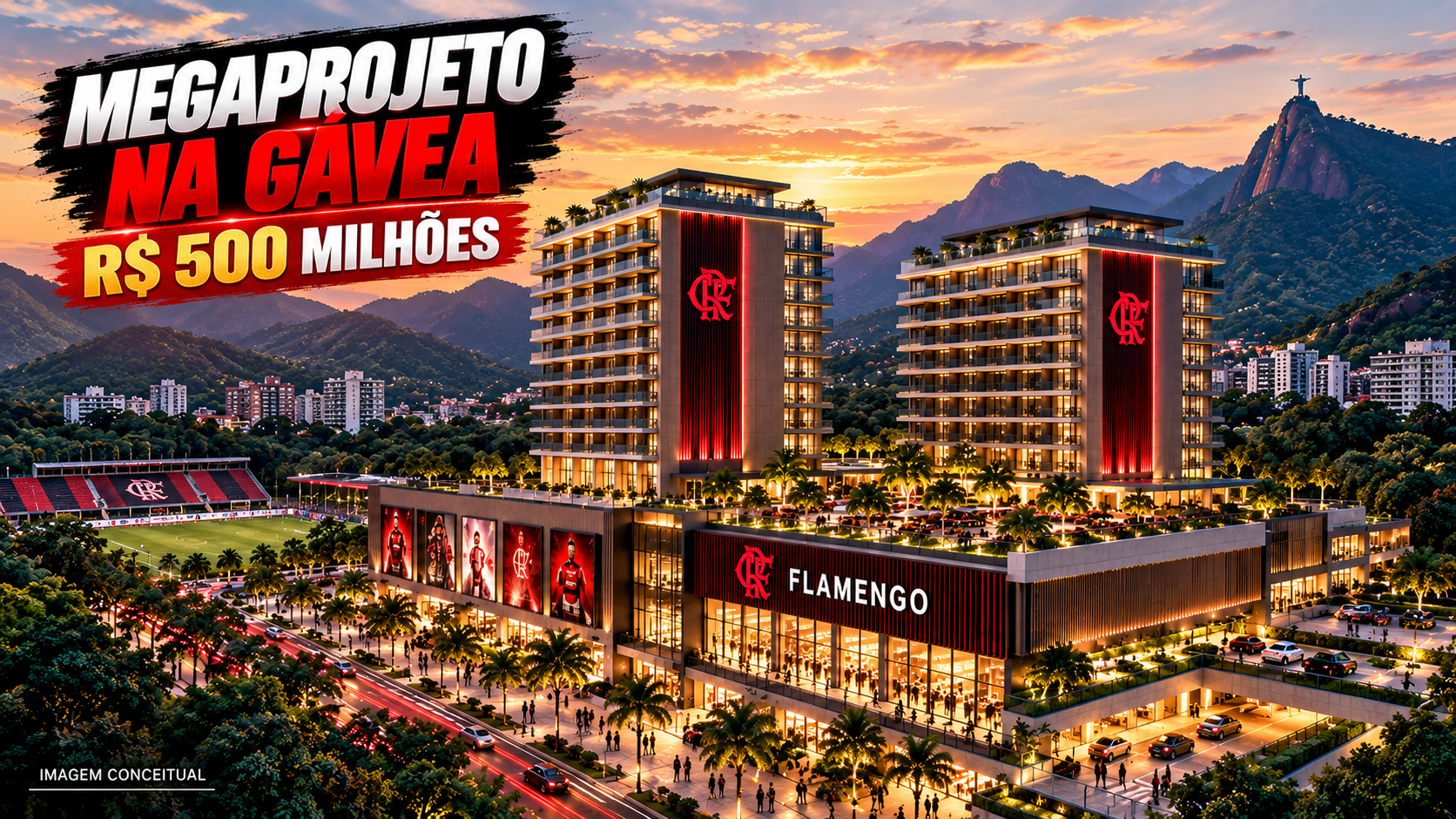 Megaprojeto do Flamengo na Gávea movimenta R$ 500 milhões